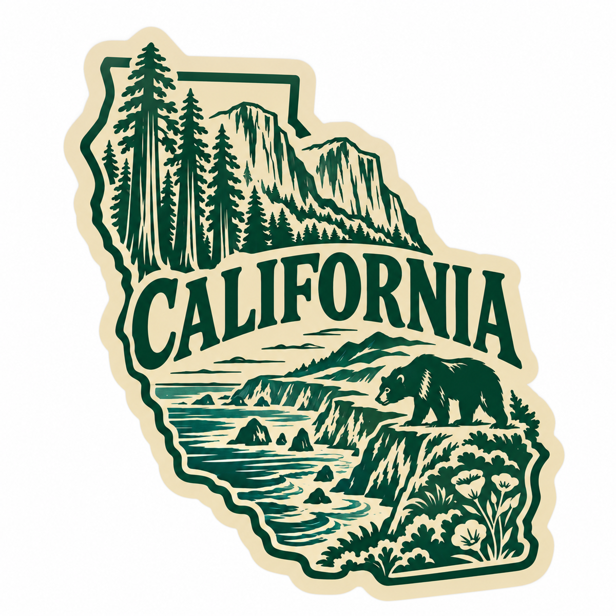 50 States Adventure Stickers | Vintage State Vinyl Decals