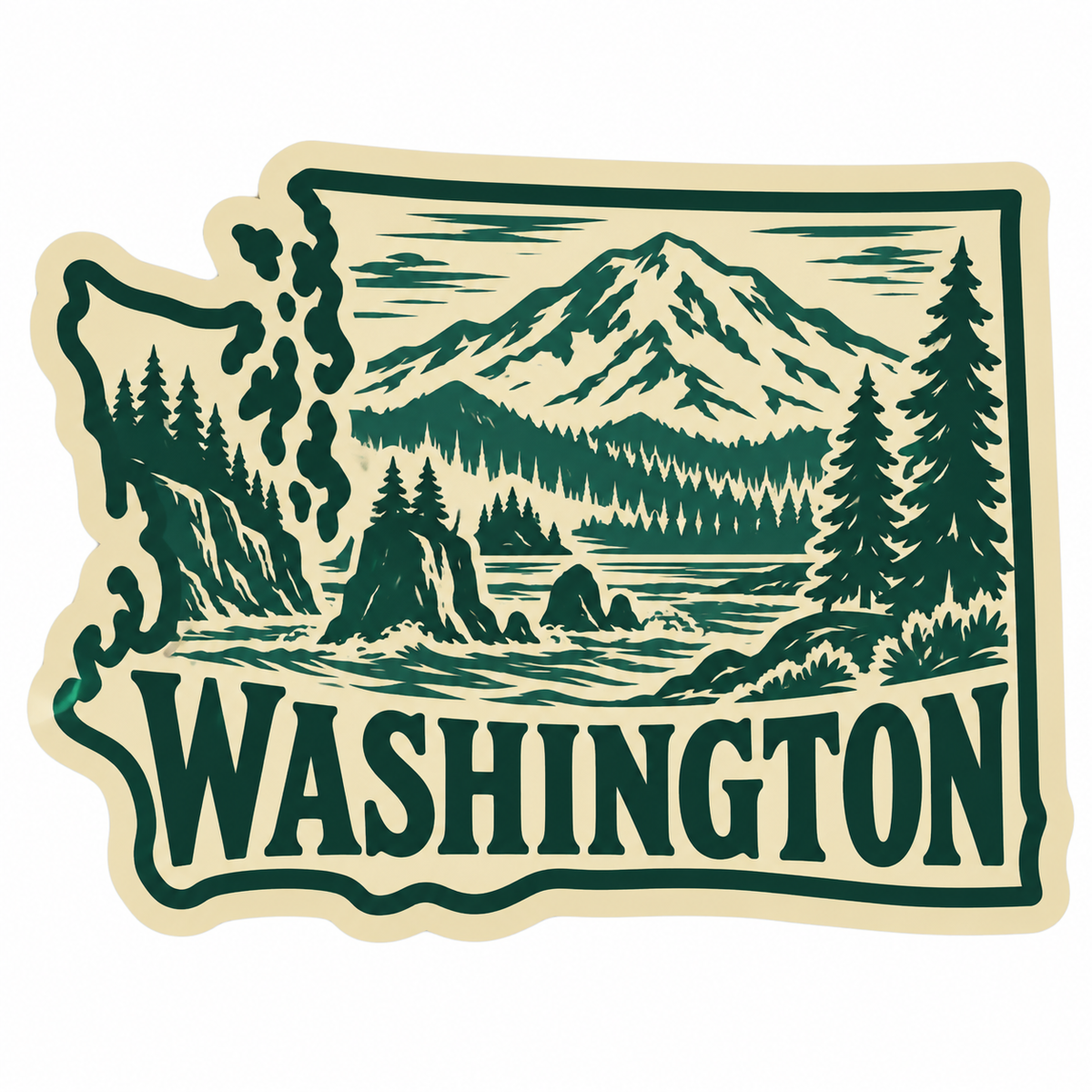 50 States Adventure Stickers | Vintage State Vinyl Decals